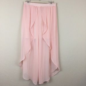 Forever 21 Light Pink Sheer Skirt